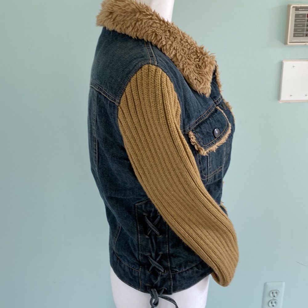 Mixed Material Jacket - image 2